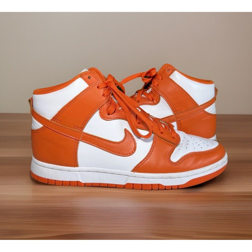 Nike‎ Dunk High Shoes Syracuse SP 2021 Orange & White Men’s Size 8 DD1399-101